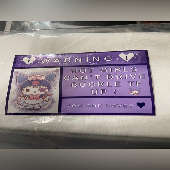 Design Kuromi Car Warning Sticker Poshmark